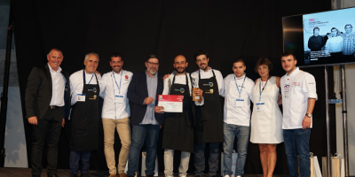 José Carlos López del restaurant Origen de Puigcerdà, primer premi del Concurs Nacional de Cuina Aplicada al Llagostí de Vinaròs