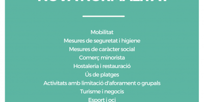 Principales actividades reguladas en la "Nueva Normalidad"